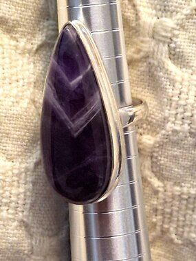 Amethyst Gemstone Handmade Ring Size 6 NWOT
